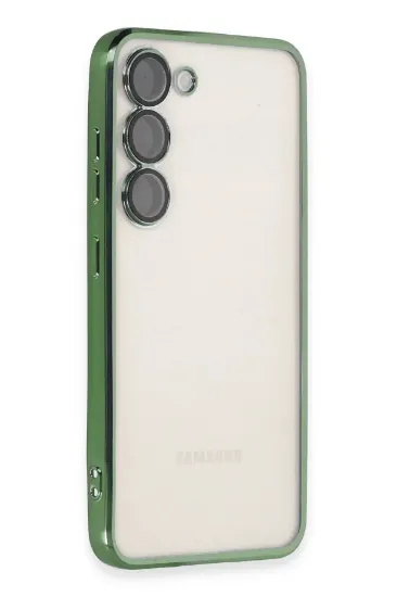 Newface Samsung Galaxy S24 Plus Kılıf Razer Lensli Silikon - Yeşil resmi