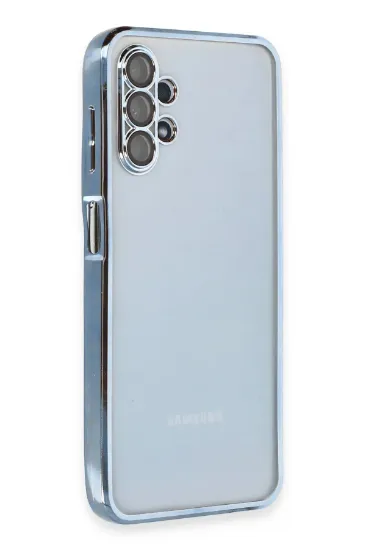 Newface Samsung Galaxy A13 4G Kılıf Razer Lensli Silikon - Açık Mavi resmi