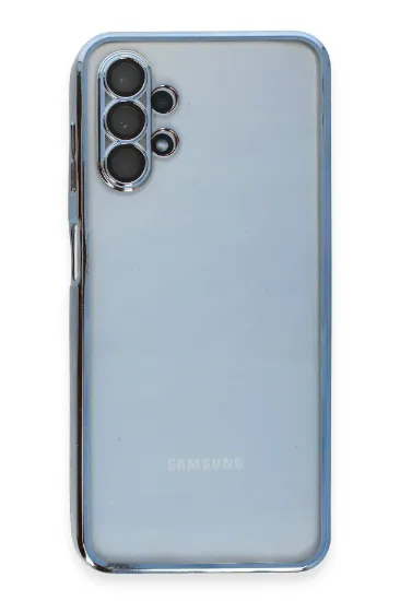 Newface Samsung Galaxy A13 4G Kılıf Razer Lensli Silikon - Açık Mavi resmi
