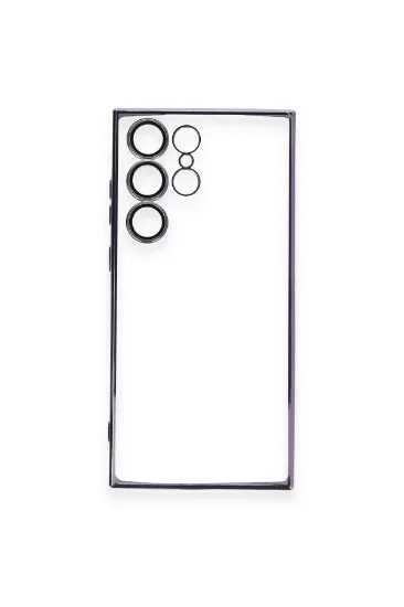 Newface Samsung Galaxy S24 Ultra Kılıf Razer Lensli Silikon - Siyah resmi