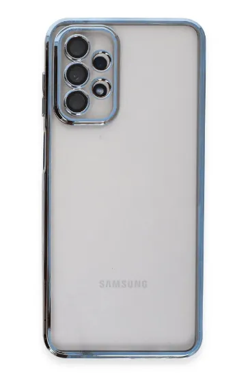 Newface Samsung Galaxy A23 4G Kılıf Razer Lensli Silikon - Açık Mavi resmi