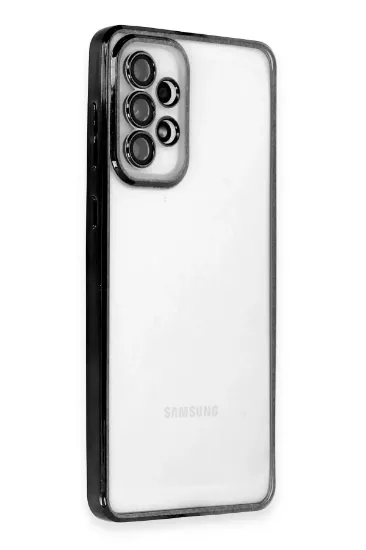 Newface Samsung Galaxy A33 5G Kılıf Razer Lensli Silikon - Siyah resmi