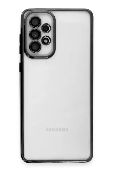 Newface Samsung Galaxy A33 5G Kılıf Razer Lensli Silikon - Siyah resmi