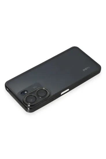 Newface Xiaomi Redmi 13C Kılıf Razer Lensli Silikon - Siyah resmi