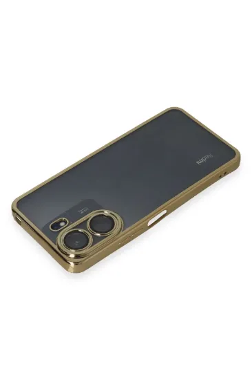 Newface Xiaomi Redmi 13C Kılıf Razer Lensli Silikon - Gold resmi
