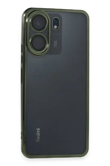 Newface Xiaomi Redmi 13C Kılıf Razer Lensli Silikon - Yeşil resmi