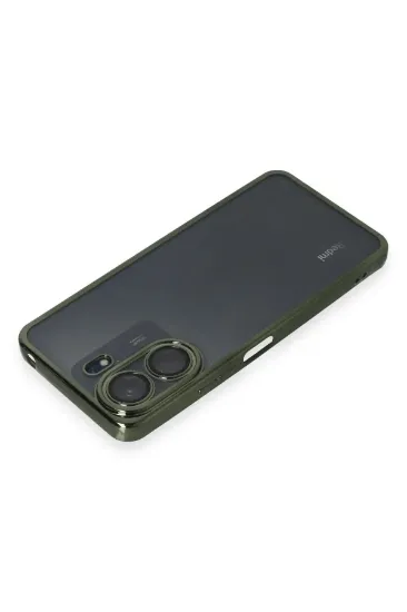 Newface Xiaomi Redmi 13C Kılıf Razer Lensli Silikon - Yeşil resmi