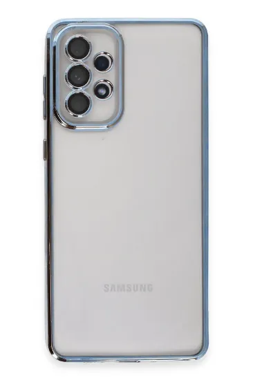 Newface Samsung Galaxy A33 5G Kılıf Razer Lensli Silikon - Açık Mavi resmi