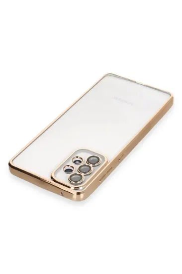 Newface Samsung Galaxy A53 5G Kılıf Razer Lensli Silikon - Gold resmi