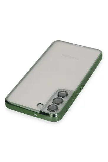 Newface Samsung Galaxy S22 Kılıf Razer Lensli Silikon - Yeşil resmi