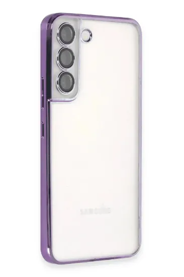 Newface Samsung Galaxy S22 Kılıf Razer Lensli Silikon - Mor resmi
