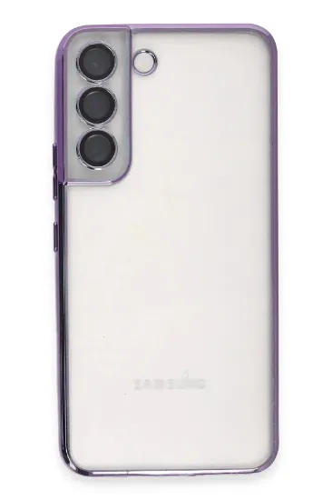 Newface Samsung Galaxy S22 Kılıf Razer Lensli Silikon - Mor resmi