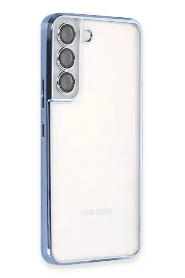 Newface Samsung Galaxy S22 Kılıf Razer Lensli Silikon - Açık Mavi resmi