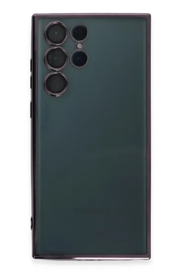 Newface Samsung Galaxy S22 Ultra Kılıf Razer Lensli Silikon - Mor resmi