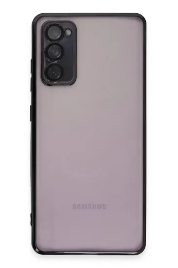 Newface Samsung Galaxy S20 FE Kılıf Razer Lensli Silikon - Siyah resmi