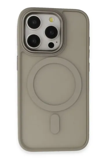 Newface iPhone 15 Pro Max Kılıf Oslo Magsafe Kapak - Titan Gri resmi