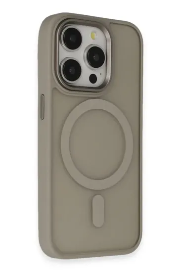 Newface iPhone 15 Pro Max Kılıf Oslo Magsafe Kapak - Titan Gri resmi