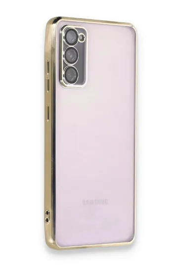Newface Samsung Galaxy S20 FE Kılıf Razer Lensli Silikon - Gold resmi