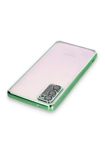 Newface Samsung Galaxy S20 FE Kılıf Razer Lensli Silikon - Yeşil resmi