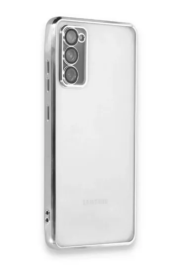 Newface Samsung Galaxy S20 FE Kılıf Razer Lensli Silikon - Gümüş resmi