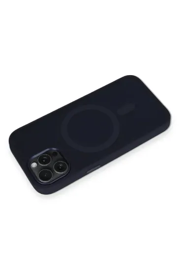 Newface iPhone 14 Pro Max Kılıf Oslo Magsafe Kapak - Lacivert resmi