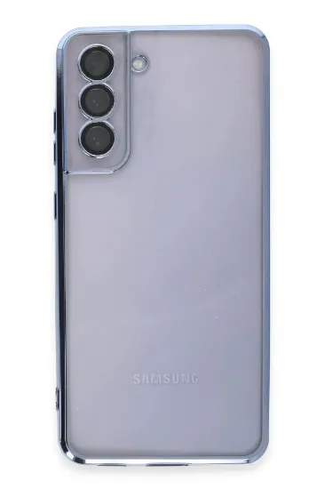 Newface Samsung Galaxy S21 FE Kılıf Razer Lensli Silikon - Açık Mavi resmi