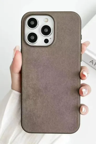Newface iPhone 15 Pro Kılıf Karen Magsafe Kapak - Kahverengi resmi