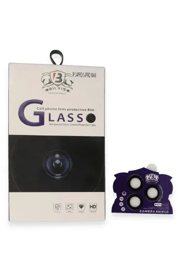 Newface iPhone 14 Pro Max Bilvis Titan Kamera Lens - Siyah resmi
