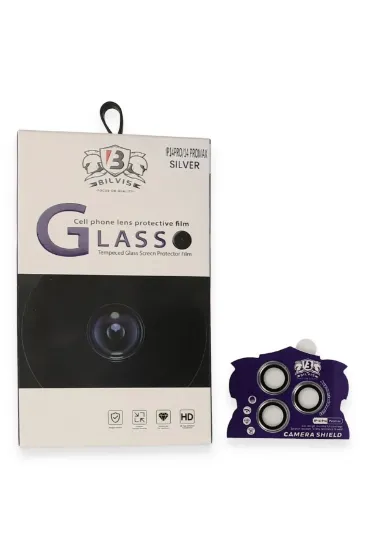 Newface iPhone 14 Pro Max Bilvis Titan Kamera Lens - Gümüş resmi