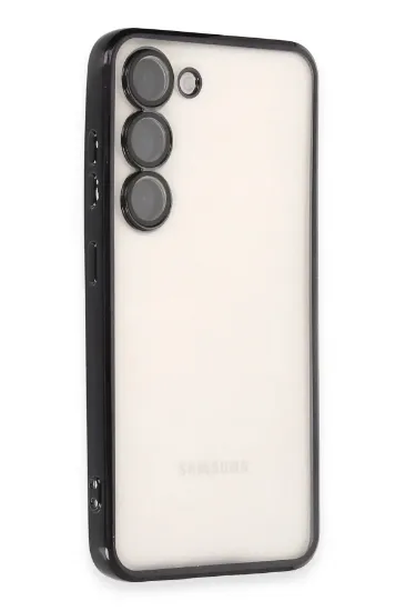 Newface Samsung Galaxy S23 Kılıf Razer Lensli Silikon - Siyah resmi