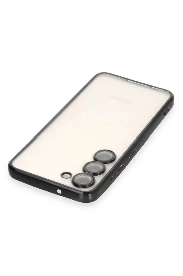 Newface Samsung Galaxy S23 Kılıf Razer Lensli Silikon - Siyah resmi