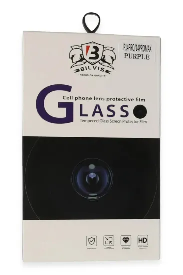 Newface iPhone 14 Pro Max Bilvis Titan Kamera Lens - Derin Mor resmi