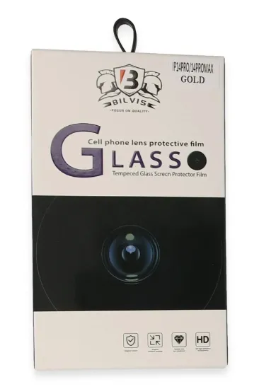 Newface iPhone 14 Pro Max Bilvis Titan Kamera Lens - Gold resmi