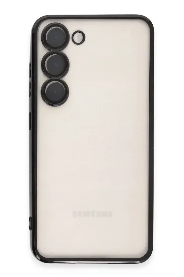 Newface Samsung Galaxy S23 Plus Kılıf Razer Lensli Silikon - Siyah resmi