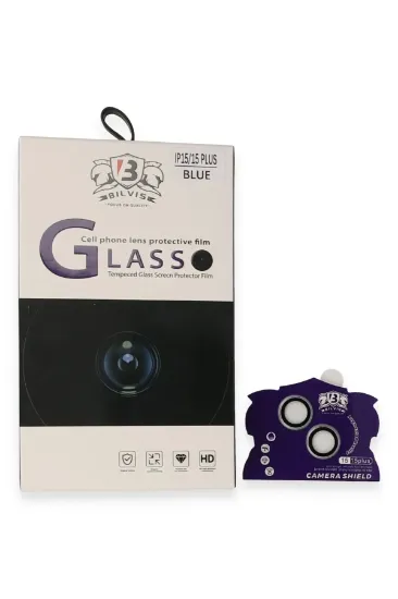 Newface iPhone 15 Bilvis Titan Kamera Lens - Sierra Blue resmi