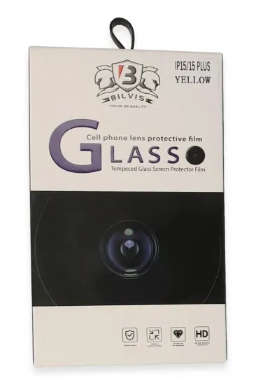 Newface iPhone 15 Bilvis Titan Kamera Lens - Sarı resmi