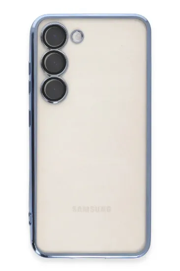 Newface Samsung Galaxy S23 Plus Kılıf Razer Lensli Silikon - Açık Mavi resmi