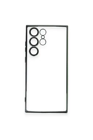 Newface Samsung Galaxy S23 Ultra Kılıf Razer Lensli Silikon - Yeşil resmi