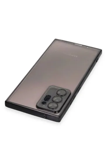 Newface Samsung Galaxy Note 20 Ultra Kılıf Razer Lensli Silikon - Siyah resmi