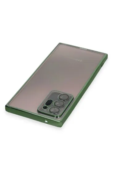 Newface Samsung Galaxy Note 20 Ultra Kılıf Razer Lensli Silikon - Yeşil resmi