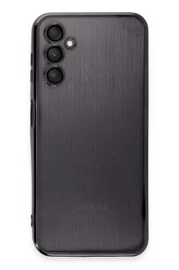 Newface Samsung Galaxy A14 4G Kılıf Razer Lensli Silikon - Siyah resmi