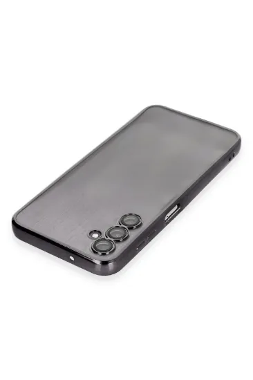 Newface Samsung Galaxy A14 4G Kılıf Razer Lensli Silikon - Siyah resmi