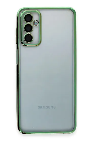 Newface Samsung Galaxy M23 Kılıf Razer Lensli Silikon - Yeşil resmi