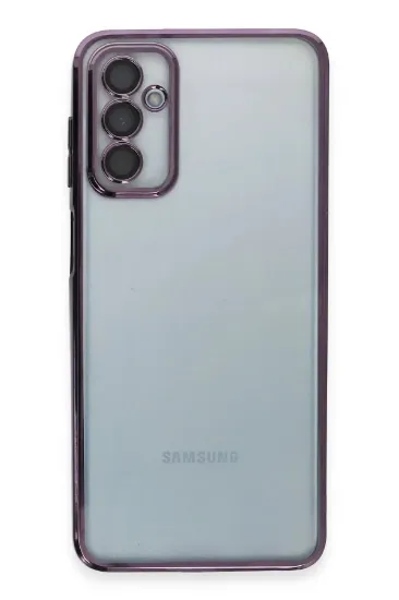 Newface Samsung Galaxy M23 Kılıf Razer Lensli Silikon - Mor resmi