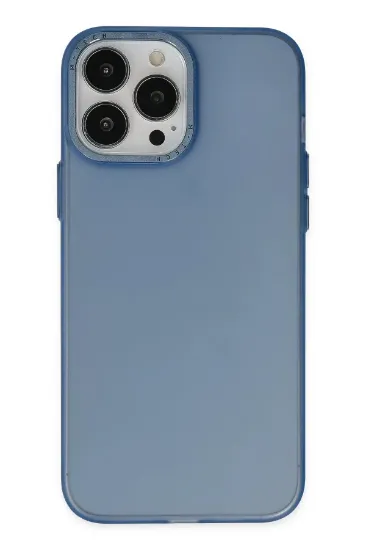 Newface iPhone 13 Pro Kılıf Modos Metal Kapak - Lacivert resmi