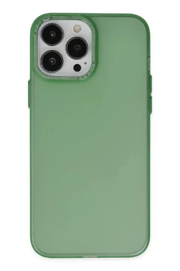 Newface iPhone 13 Pro Kılıf Modos Metal Kapak - Koyu Yeşil resmi