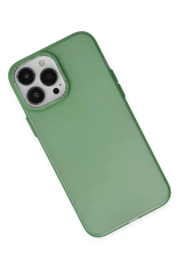 Newface iPhone 13 Pro Kılıf Modos Metal Kapak - Koyu Yeşil resmi