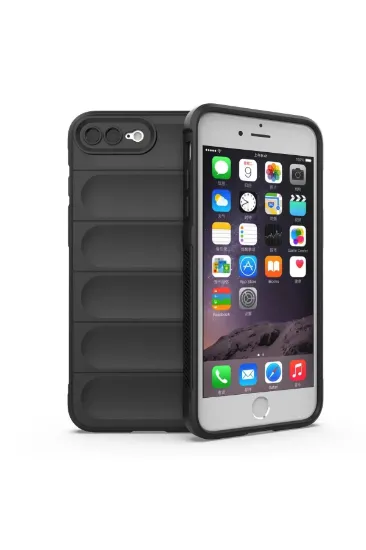 Newface iPhone 7 Plus Kılıf Optimum Silikon - Siyah resmi