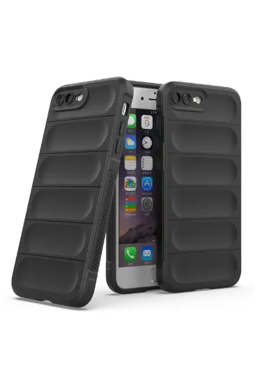 Newface iPhone 7 Plus Kılıf Optimum Silikon - Siyah resmi