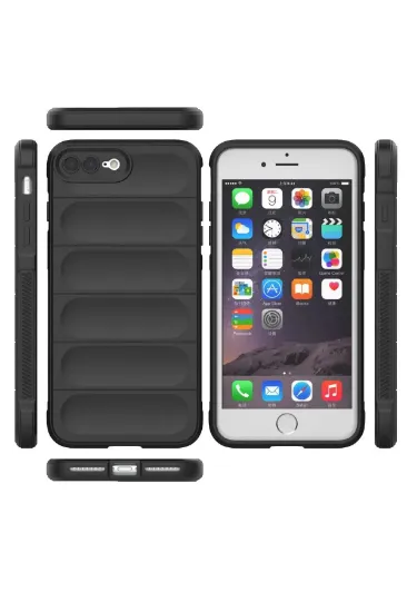 Newface iPhone 7 Plus Kılıf Optimum Silikon - Siyah resmi